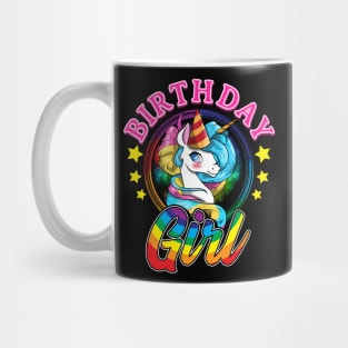 Birthday Girl Cute Unicorn Shirt Mug